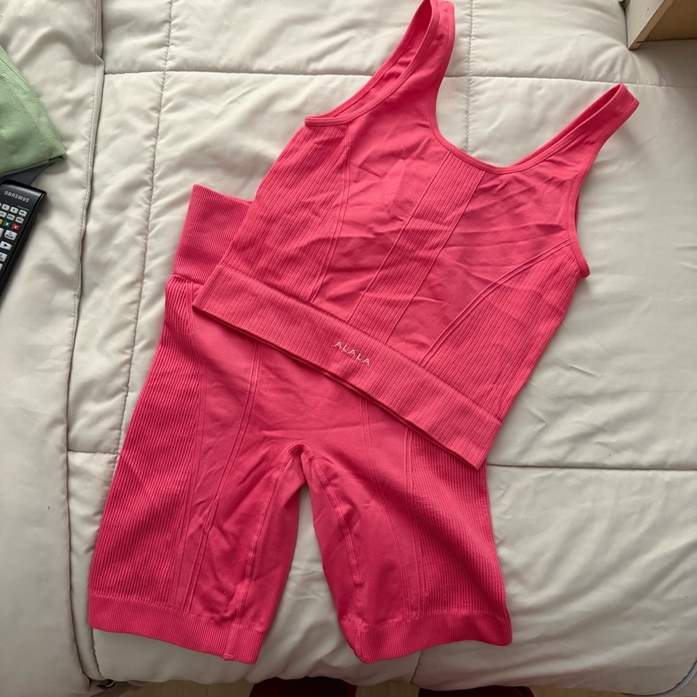 Size small pink workout set